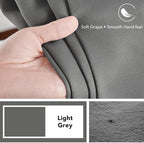 Deconovo Blackout Curtains, Thermal Insulated, W70 x L95 2 Panels, Back Tab - Image 7