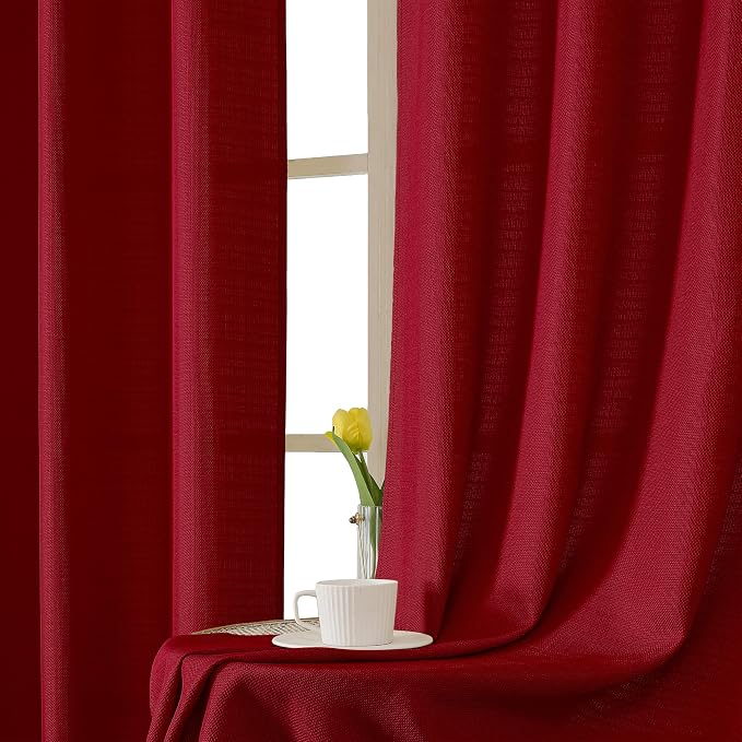 Chyhomenyc Red Short Curtain Valance - Image 7