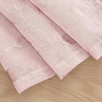 HOMEIDEAS Blush Pink Sheer Kitchen Curtains 52 x 54 Inch Length 2 Panels - Image 4