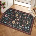 GarveeHome Floral Rug for Entryway 2x3 Rugs Machine Washable Boho Small Area by GarveeHome