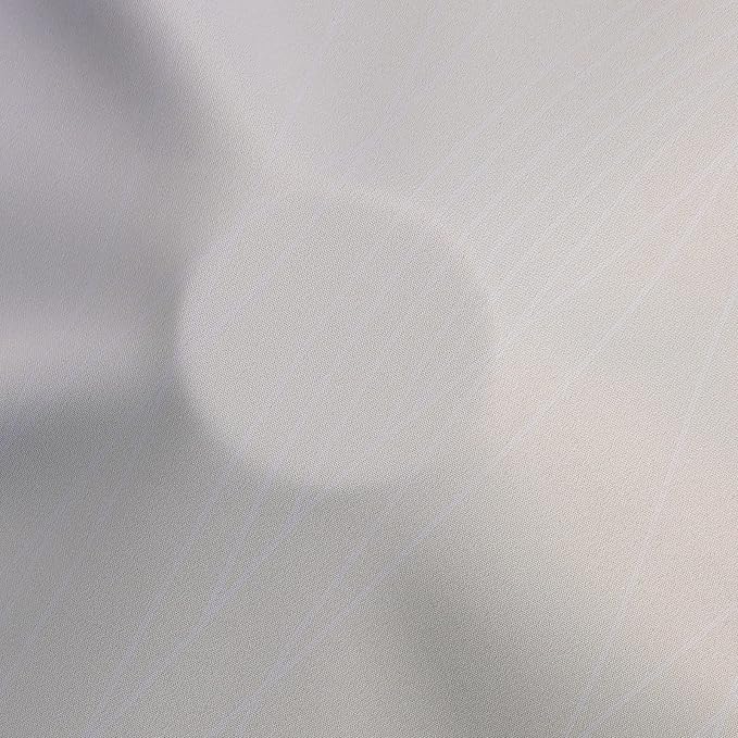 Estelar Textiler Beige and Greyish White Blackout Curtains 108 Inches Long - Image 8