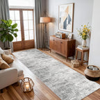 Washable 2x10 Kitchen Runner Rug: Abstract Farmhouse Bathroom Entryway Rug Soft - Image 4