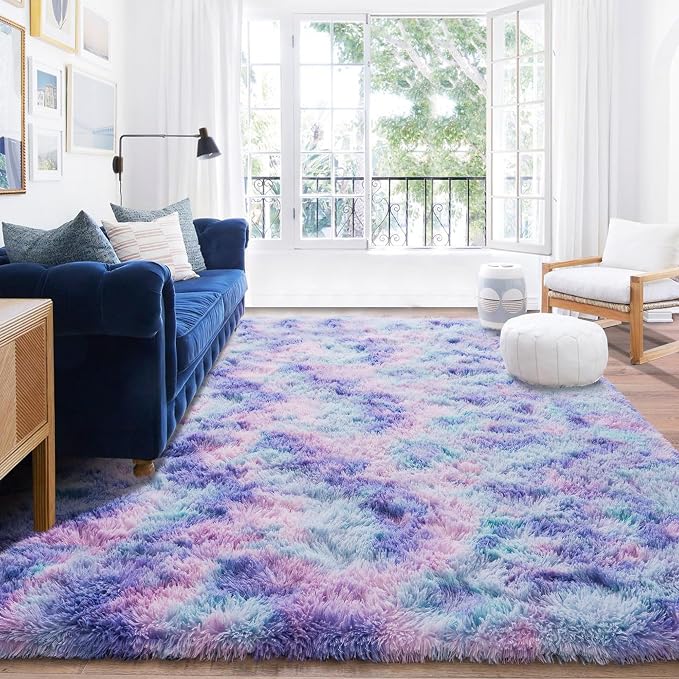 Rugs for Living Room 8x10, Soft Shaggy Modern Shag Area Rug for Bedroom - Image 7