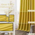 Guken 100% Blackout Curtains 90 Inch Length 2 Panels Set - Image 7