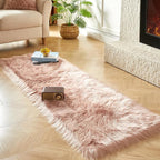 AMTOVO Faux Fur Rug, 2 x 6 ft Runner Area Rugs - Image 2