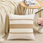 Fancy Homi Set of 1 Boho Neutral Big Decorative Throw Pillow Cover 24x24 Inch by Fancy+Homi