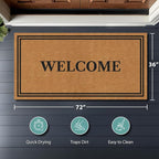 Barnyard Designs Natural Coco Coir Heavy Duty Backing Doormat - Image 8
