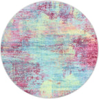 IOHOUZE Round Area Rug 5 Ft Circle Entryway Rugs Round Washable Door Mat Indoor - Image 9