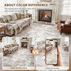 UERMEI 9x13 Area Rug Living Room Rugs Thickened - Image 7