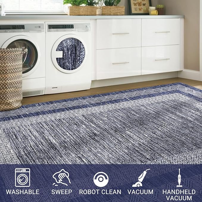 GarveeHome Small Bedroom Area Rug 3x5 Bordered Area Rug - Image 8