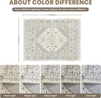 zesthome 8x12 Area Rugs, Stain Resistant Washable Rug, Ultra-Thin Rugs - Image 2