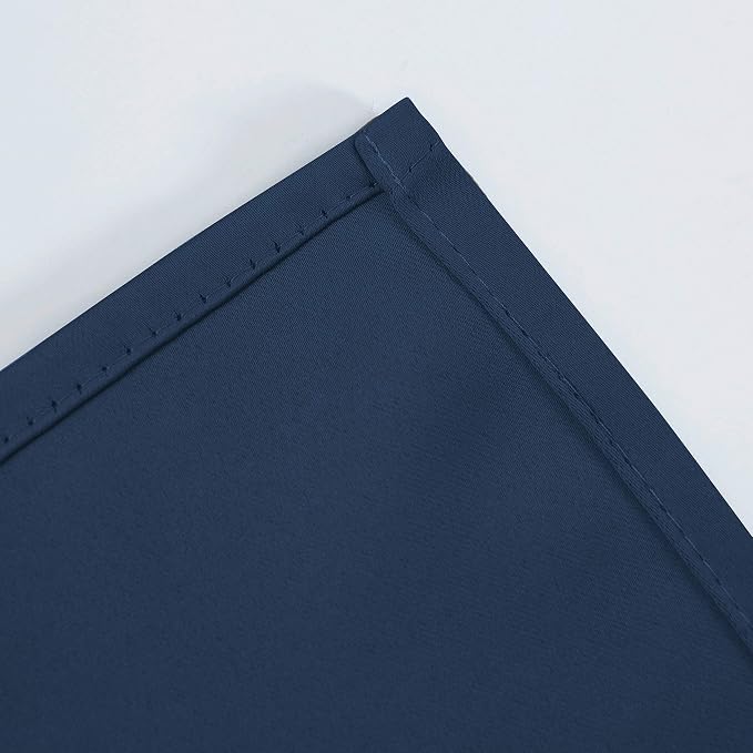 LEMOMO Navy Blue Blackout Curtains 34 x 63 Inch Length/Set of 2 Curtain - Image 8