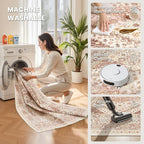 zesthome 8x10 Area Rugs for Living Room, Non-Slip Backing Washable Rugs - Image 5