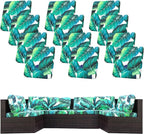 12 Pcs Stretch Patio Cushion Covers, Outdoor Couch Covers Replacement, Outdoor by BIETYONE
