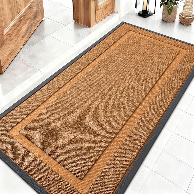 OLANLY Front Door Mat Indoor Outdoor Entrance, Waterproof All-Season, by OLANLY