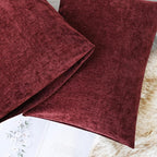 CaliTime Throw Pillow Covers Decorative 20 X 26 Inches Pack of 2 Cozy Chenille - Image 6
