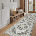 Madane Hallway Runner Rug 2'6''x12' Kitchen Runner, Non Slip Vintage Runners by Madane