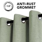 H.VERSAILTEX Linen Curtains 100% Blackout Curtains - Image 3