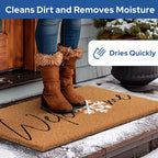 Barnyard Designs Natural Coco Coir Christmas Doormat - Image 5