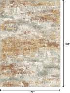 Area Rugs 6x9 for Living Room Bedroom, Modern Abstract Machine Washable Rug - Image 2