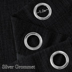 NICETOWN Short Faux Linen Black Blackout Curtains 63 inches Long - Image 2