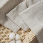 FMFUNCTEX Linen Sheer Curtains for Bedroom, Rod Pocket 2 Panels Set - Image 6