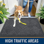 OLANLY Front Door Mat Outside Entrance 47x23, Heavy Duty Sturdy Natural Rubber - Image 5
