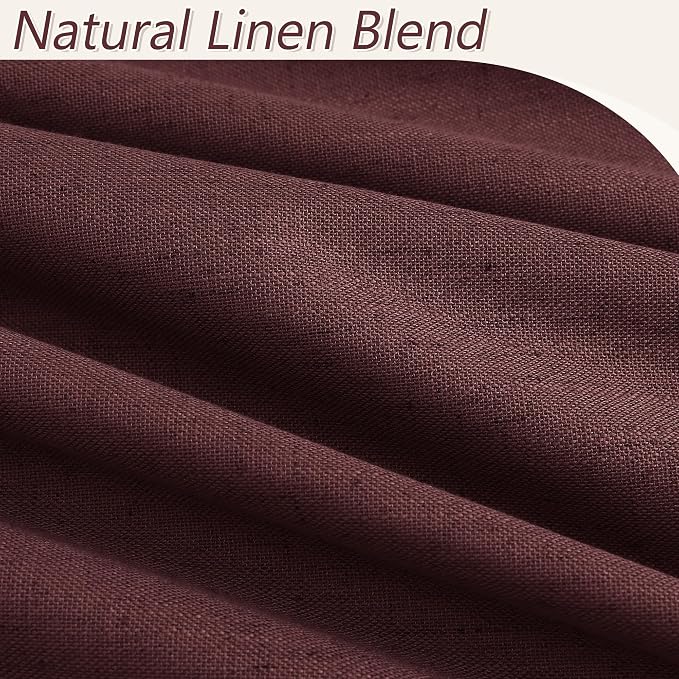 Guken 100% Blackout Curtains 84 Inch Length 2 Panels Set - Image 3