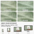 OVZME Valance for Windows, Light Filtering Faux Linen Textured Small Kitchen - Image 9
