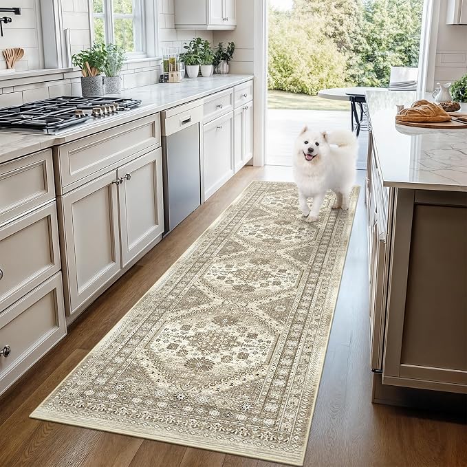 Kitchen Runner Rug Non Slip Washable 2.5x10, Soft Ultra-Thin Entryway Rug - Image 9