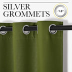 NICETOWN Christmas Window Decoration Thermal Insulated Solid Grommet Blackout - Image 3