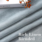 H.VERSAILTEX Linen Curtains Flax Linen Blended Curtain Panels - Image 4