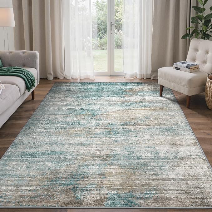BEIMO Area Rugs 6x9 for Living Room Bedroom, Modern Abstract Machine Washable - Image 2
