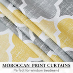 Beauoop 100% Blackout Curtains 108 Inches Long 2 Panels - Image 4