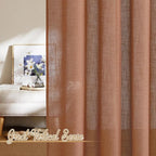 NICETOWN Linen Caramel Curtains & Drapes Privacy - Image 6