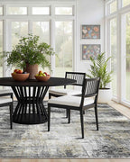 Latte&Fog 8x10 Area Rugs for Living Room, Large Black Modern Abstract Washable - Image 2