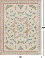 Pastel Pink Girls Rugs for Bedroom 6x8 - Image 2