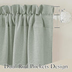 RYB HOME Semi Sheer Valances - Image 2