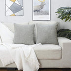 HPUK Linen Throw Pillow Covers Pack of 2, 18x18 Inch Accent Cushion Covers - Image 2