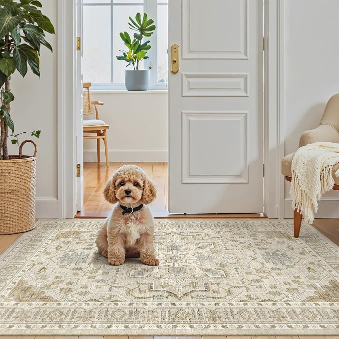 Madane Washable Entry Rug 3x4, Area Rugs - Image 2