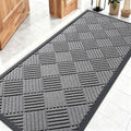 OLANLY Front Door Mat Outside Entrance 59x23, Heavy Duty Sturdy Natural Rubber by OLANLY