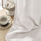 Joydeco Linen Curtains for Living Room, Light Filtering Rod Pocket Back Tab - Image 5