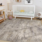 Nakagishi 9x12 Area Rugs Living Room: Washable Abstract Large Neutral Soft Rug - Image 7