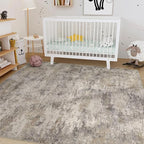 Nakagishi 6x9 Area Rugs Living Room: Washable Abstract Large Neutral Soft Rug - Image 6
