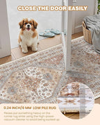 Runner Rug 2x6, Ultra-Thin Entryway Rug Non Slip Washable Rugs - Image 6