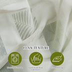 NICETOWN Flax Linen Sheer Curtains - Image 4