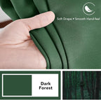 Deconovo Blackout Curtains, Thermal Insulated, W42 x L84 2 Panels, Back Tab - Image 7