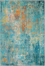 Washable Area Rugs 7'x9' Non-Slip Modern Abstract Soft - Image 9