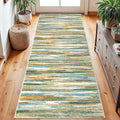 Lansny Modern Abstract Runner Rug 2.6x8 by lansny