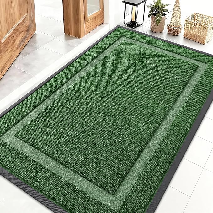 OLANLY Front Door Mat Indoor Outdoor Entrance, Waterproof All-Season, by OLANLY